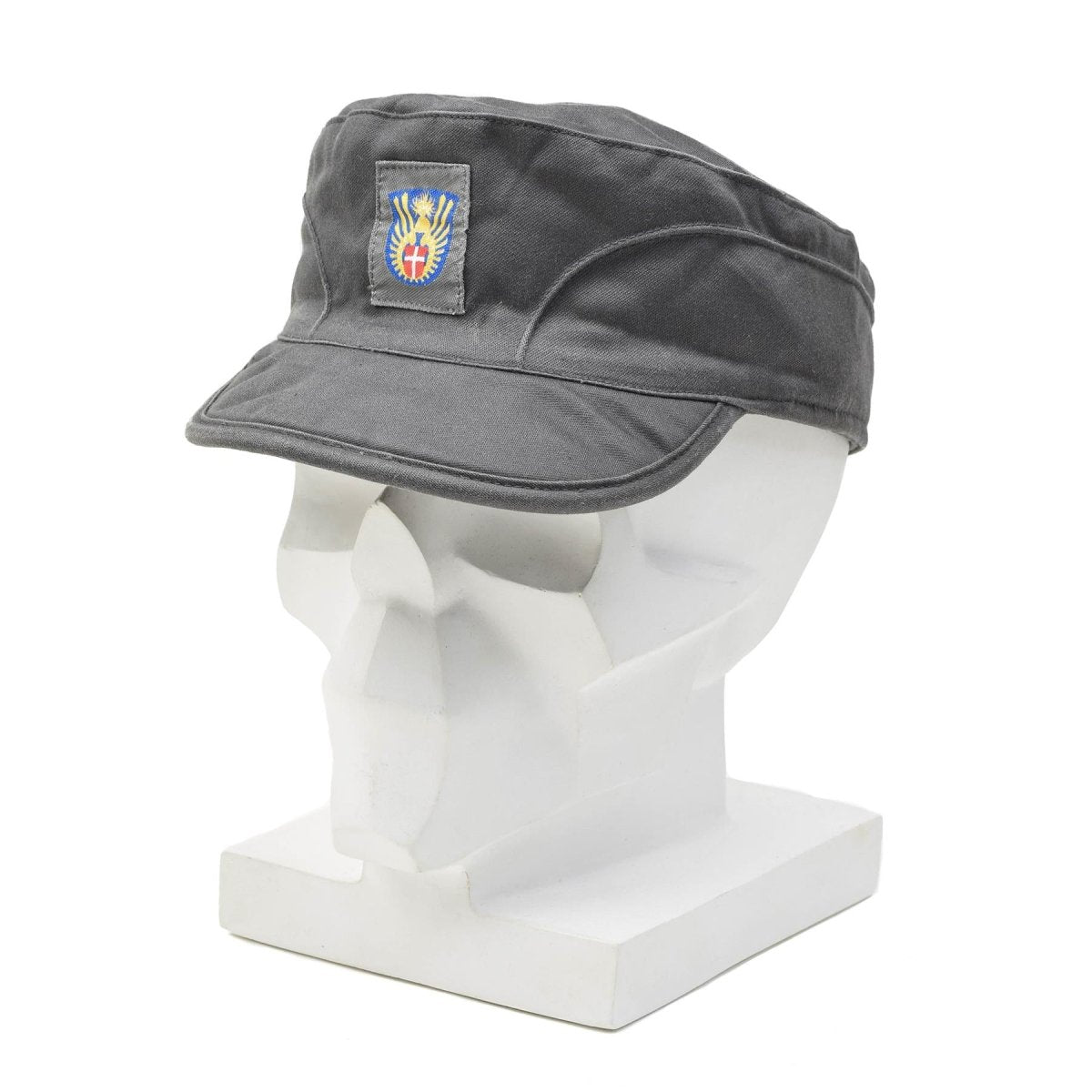 Original dansk militär grå armé mössa lätt vikbara öronflikar vintage ny