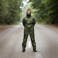 Original danska militär M84 Camo Rain Pants Waterproof Field Combat Byxor
