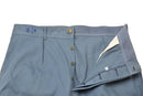 Original Danish military blue pants with button fly, durable cotton fabric, and practical pocket details.