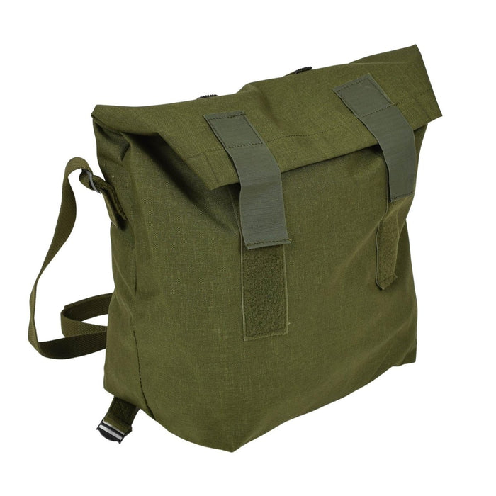 Original dansk militär axelväska Roll-top Nylon PVC belagd Olive - GoMilitar