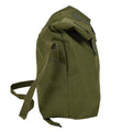 Original dansk militär axelväska roll-top nylon PVC belagd oliv