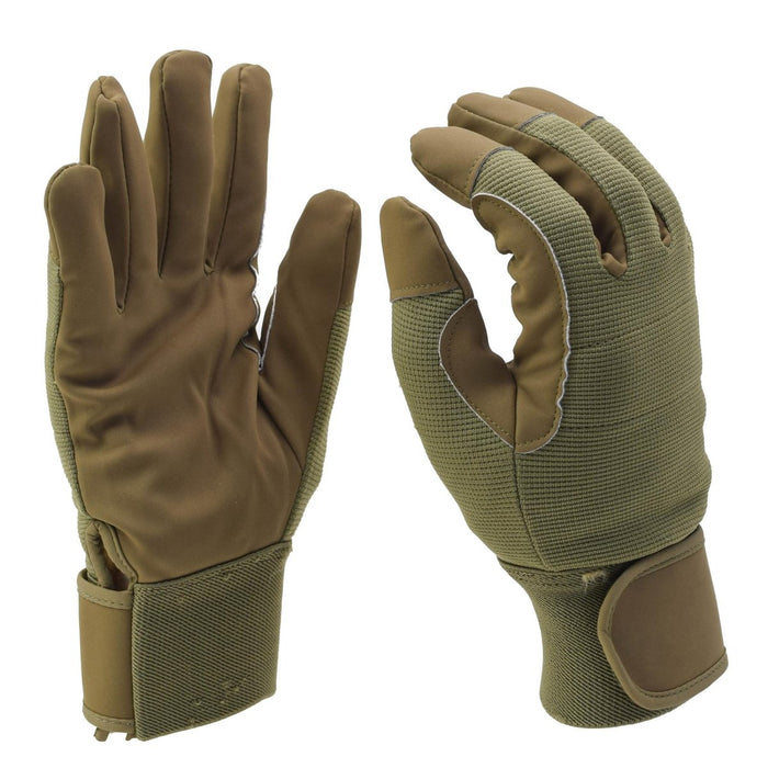 Original danska militära taktiska handskar vinter polycotton isolerade sandbrun - GoMilitar