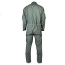 Back view of original Dutch army aramid carbon fiber flight suit coverall for pilots and fighter crew.