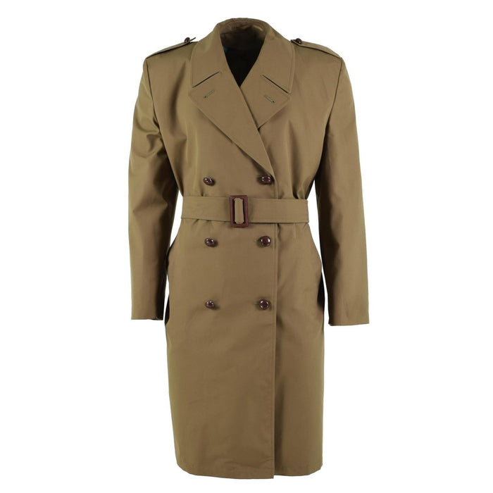 Original holländsk armé formell trenchcoat brun militäröverskott officersrock NYHET - GoMilitar