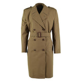 Original holländsk armé formell trenchcoat brun militär överskottsofficersrock NEW