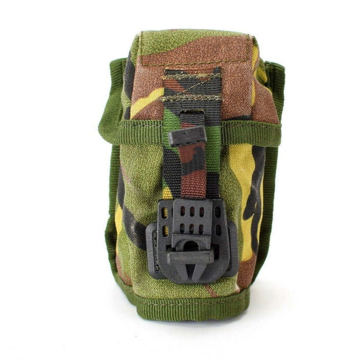 Original nederländsk armé taktisk granatpåse MOLLE väska i skogsmark DPM kamouflage med hållbart spänne