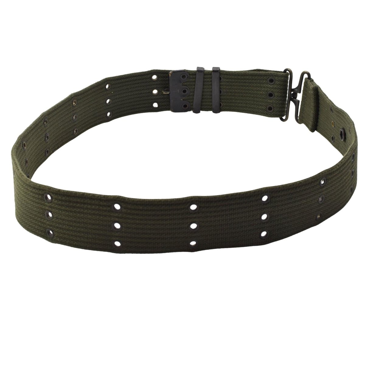 Original holländsk armé taktiskt bälte Nylon hålkoppling Militärt överskott oliv