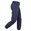 Original Dutch Army Work Pants Uniform Workwear Justerbara byxor Zip Fly Blue