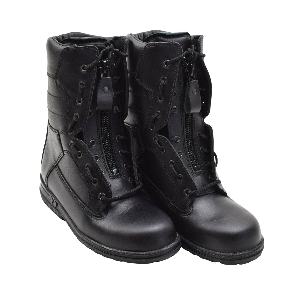 Original holländska Military Air Force Pilot Boots Äkta Läder Tactical Black