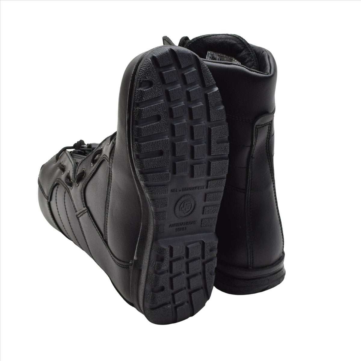 Original holländska Military Air Force Pilot Boots Äkta Läder Tactical Black
