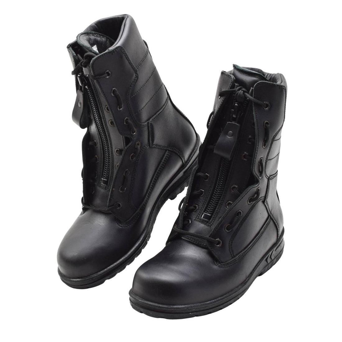 Original holländska Military Air Force Pilot Boots Äkta Läder Tactical Black