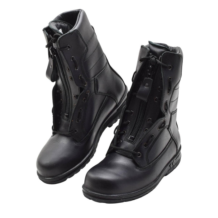 Original holländska Military Air Force Pilot Boots Äkta Läder Tactical Black - GoMilitar
