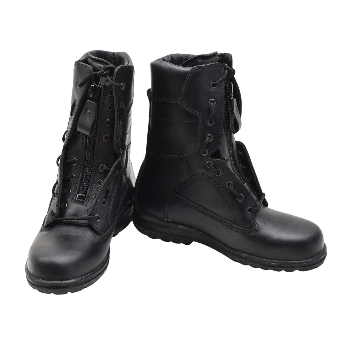 Original holländska Military Air Force Pilot Boots Äkta Läder Tactical Black