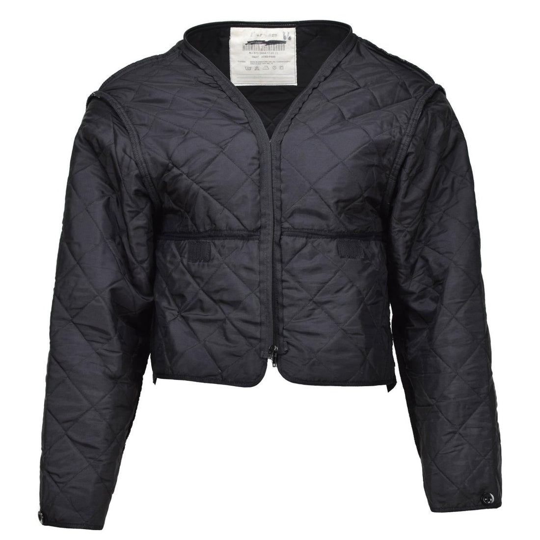 Original Dutch Military Black Liner Winter Warm Thermal Lightweight Quilt Jacket