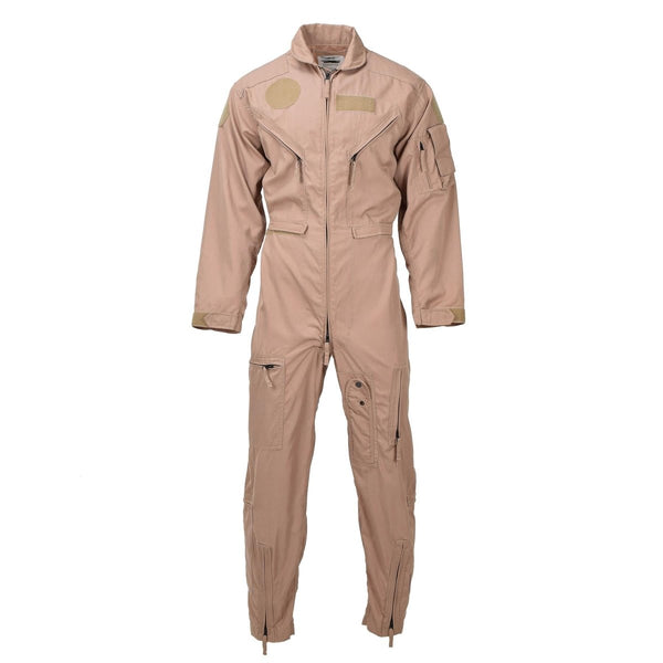 Original Dutch military coverall khaki flight pilot jumpsuit meta - aramid NEW - GoMilitar