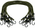 Original holländska militära elastiska linor 3-pack utomhuscampingutrustning Olive