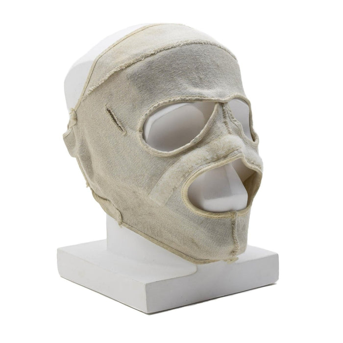 Original holländsk militär ansiktsmask Flambeständig Aramid Kallt väder Vit - GoMilitar