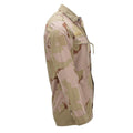 Original holländsk militärfältskjorta med tryckknappsstängning 3-färgad Desert Camo