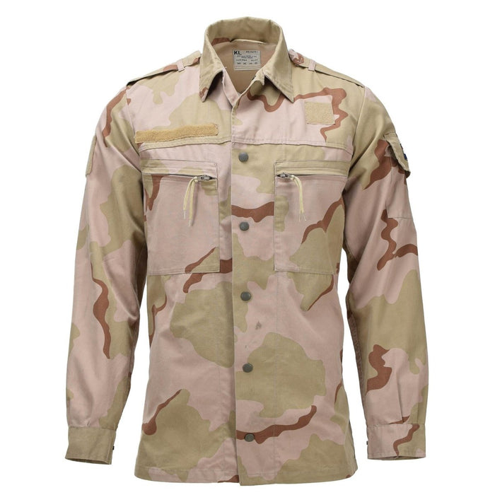 Original holländsk militärfältjacka med tryckknappsstängning 3 - Färg Desert Camo - GoMilitar