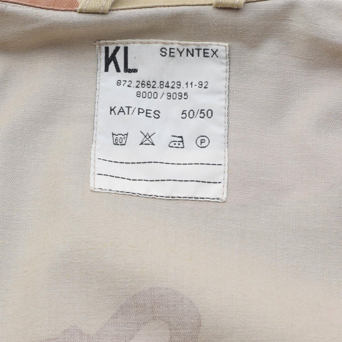 Original holländsk militärfältskjorta med tryckknappsstängning 3-färgad Desert Camo
