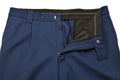 Original Dutch Military Formal Pants Men Zip Fly Slash Pockets Solid Blue