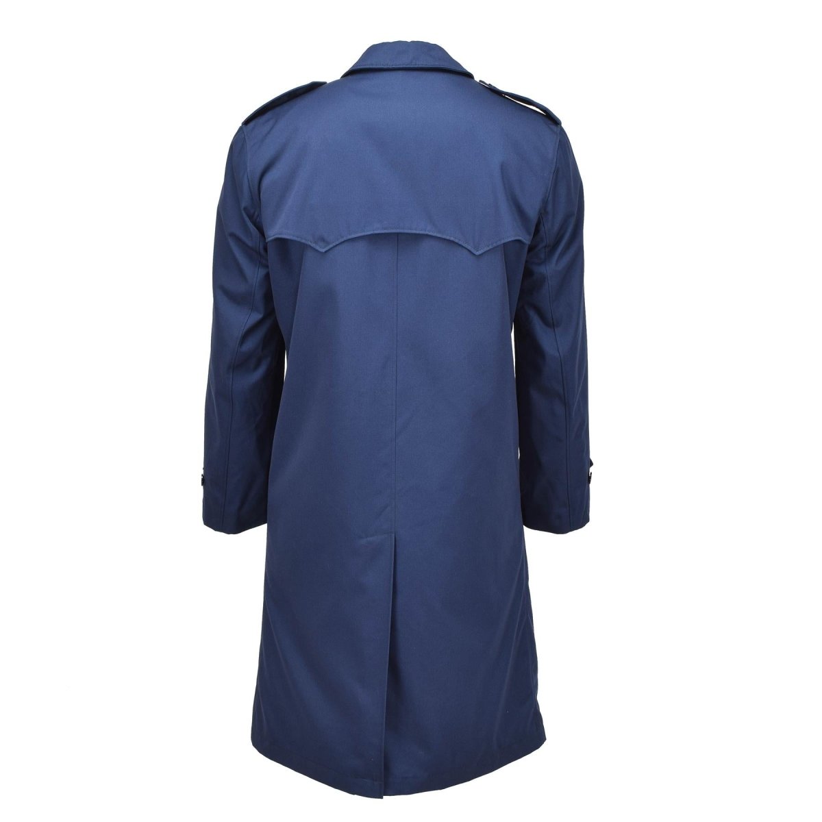 Original Dutch Military Issue Men's Raincoat quiltad foder Trenchcoat Solid Blue