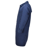 Original Dutch Military Issue Men's Raincoat quiltad foder Trenchcoat Solid Blue