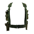 Original holländsk militär M58 webbmönster 35L ryggsäck perforerat bälte Olive