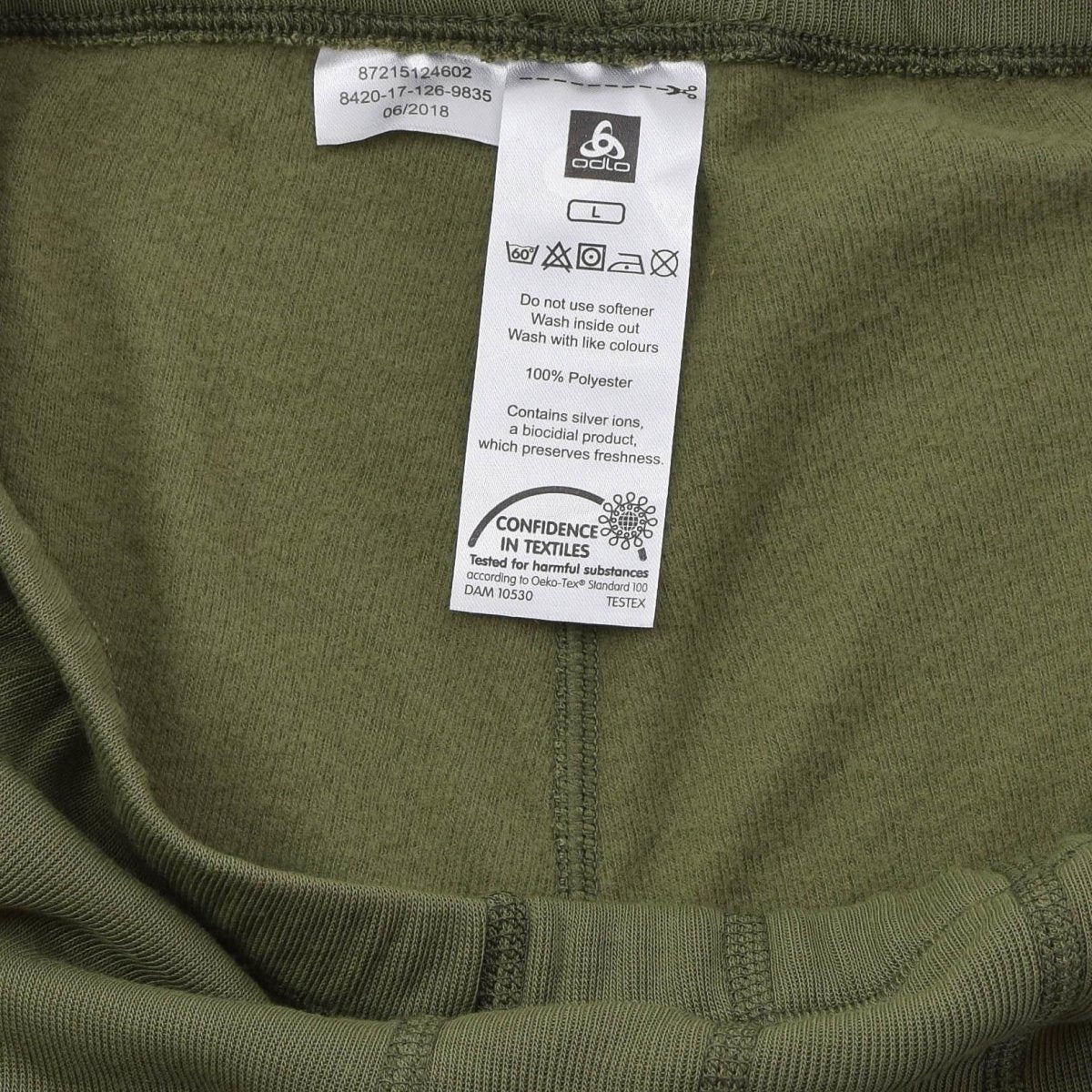 Original holländsk militär ODLO Thermal Kalsonger Mjukt Material Mångsidig Olive