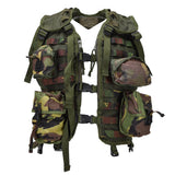 Original Dutch Military Ops Vest Utility Pouches Justerbar DPM Woodland Camo