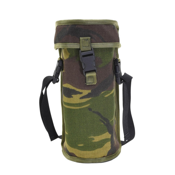 Original Dutch Military optics tactical pouch with DPM camouflage, ALICE attachment, quick-release buckle, and shoulder strap.