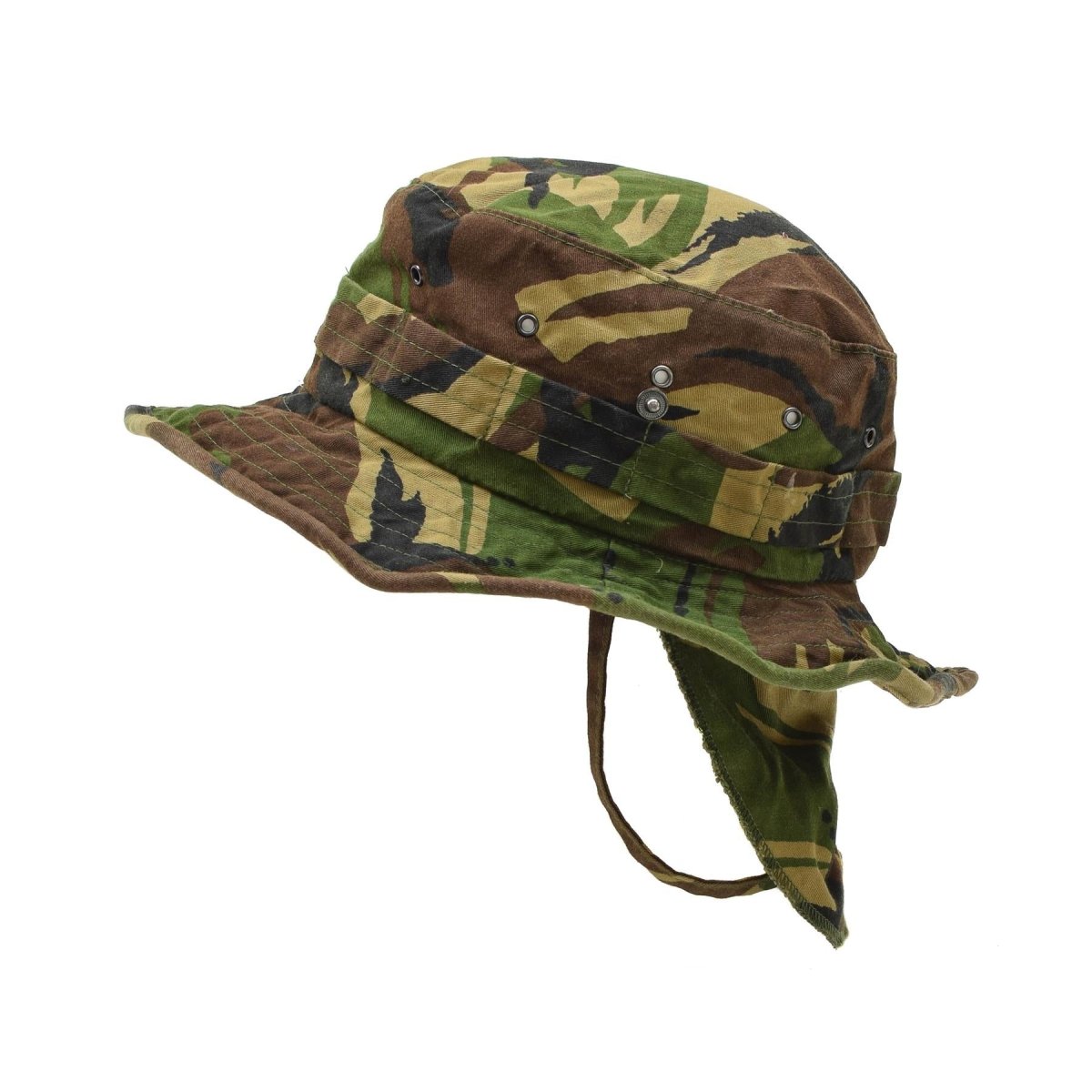 Original Dutch Military Panama Hat Neck Flap Tactical DMP Boonie Cap Surplus