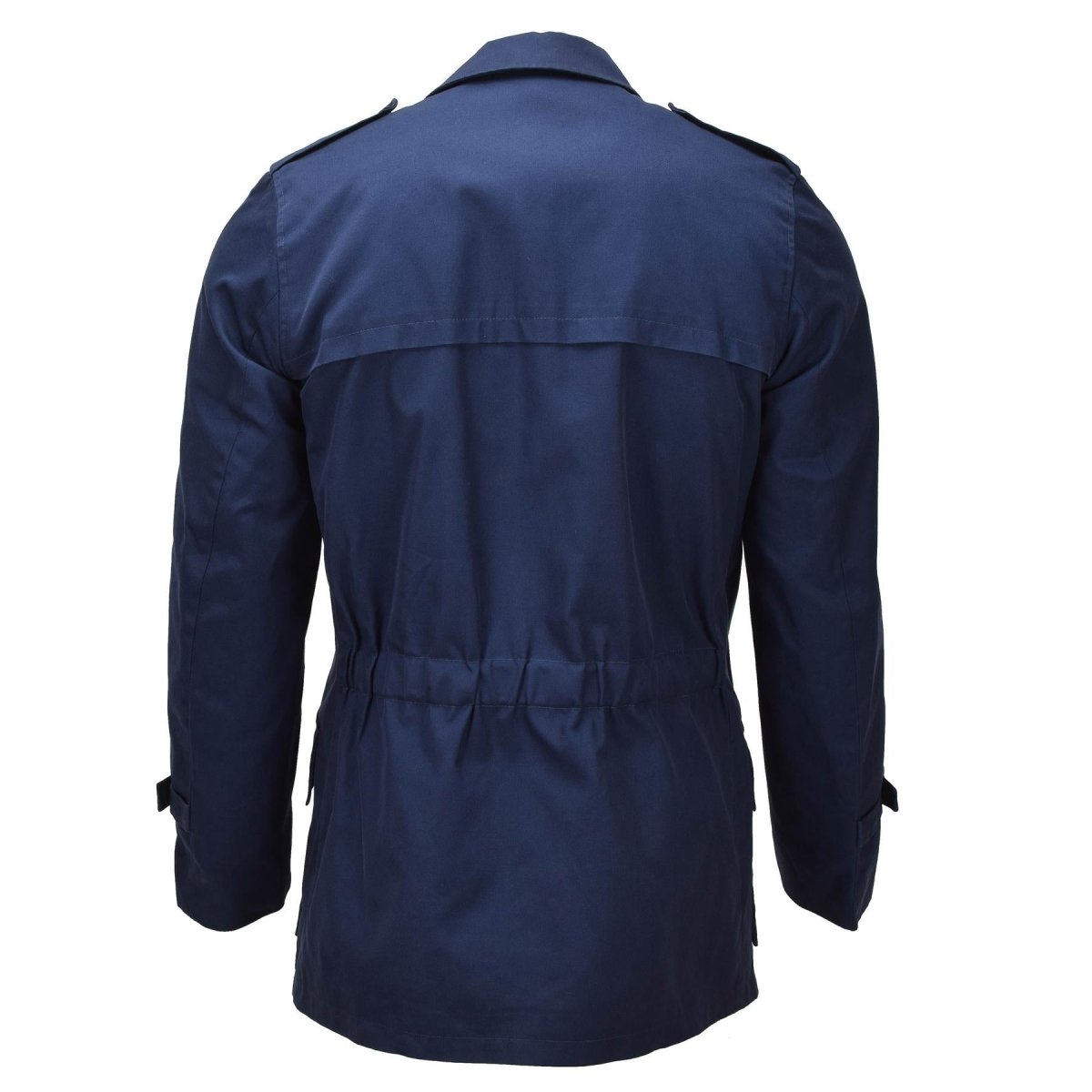 Original holländsk militär parka fleecefodrad kallväder arméjacka blå