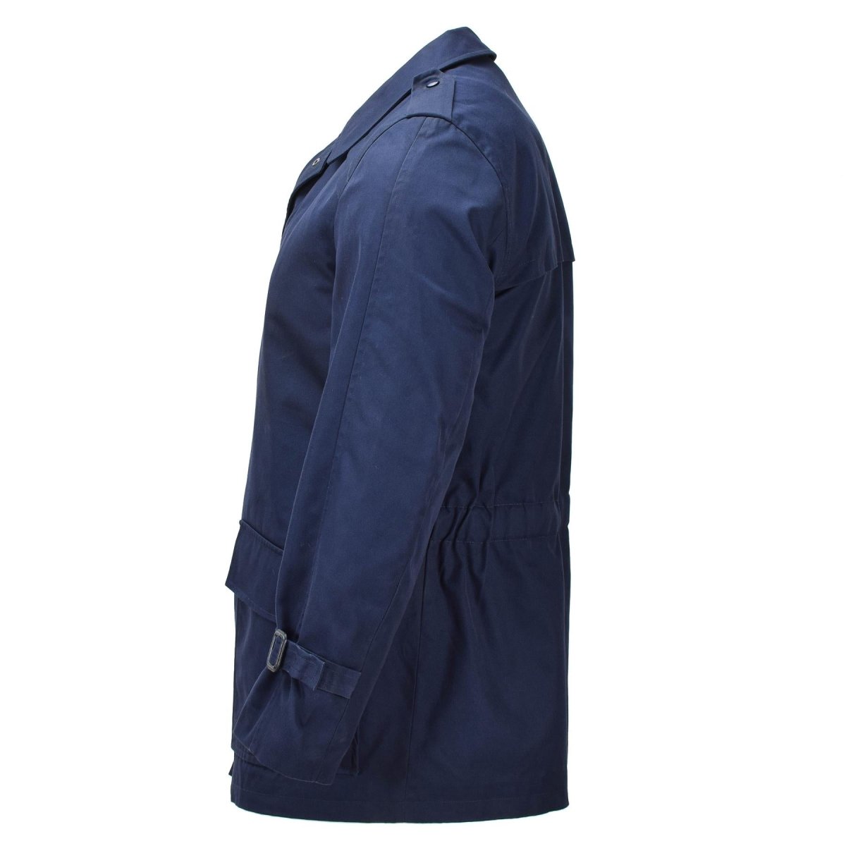 Original holländsk militär parka fleecefodrad kallväder arméjacka blå