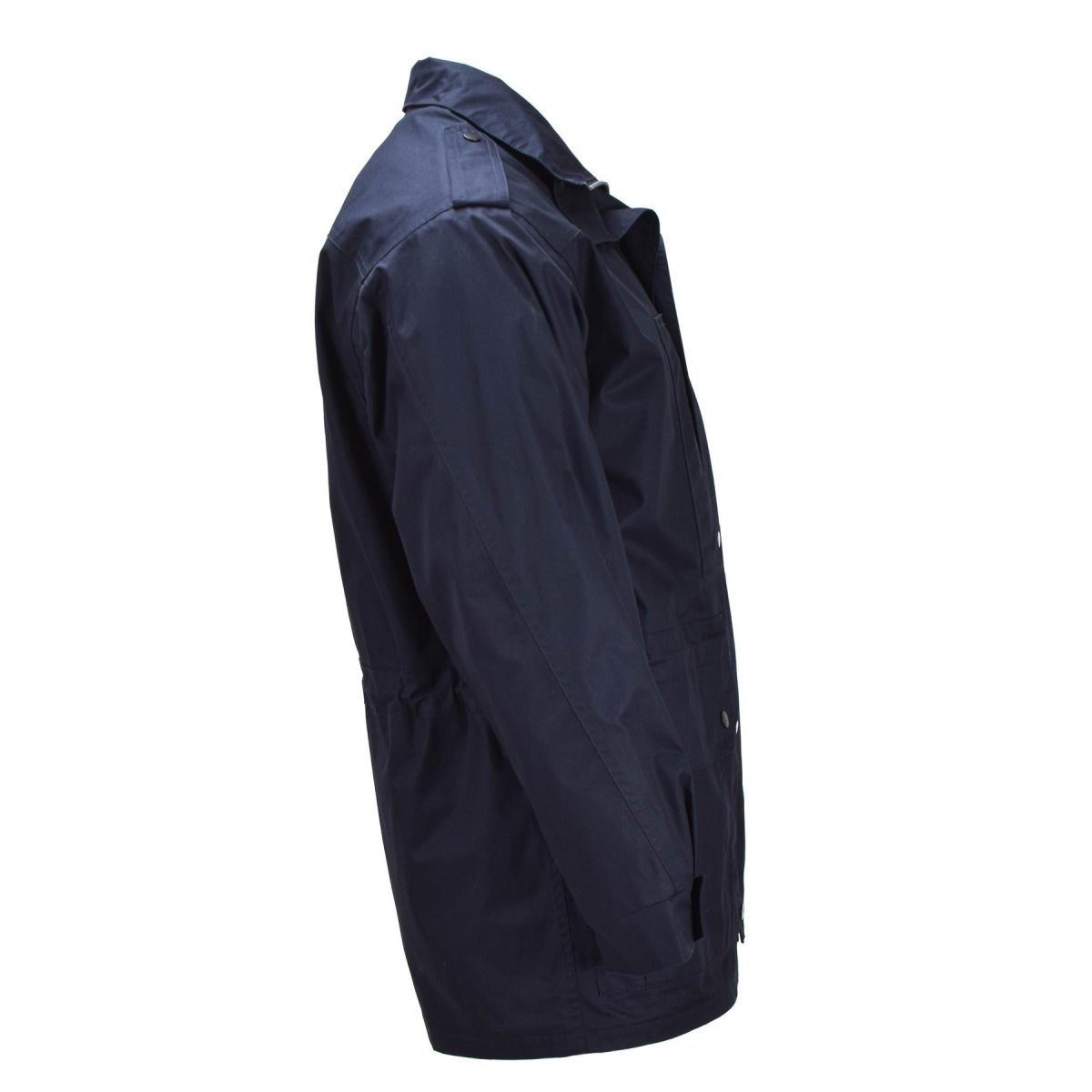 Original holländsk Military Parka Flera fickor High Neck Fisherman Logo Blå