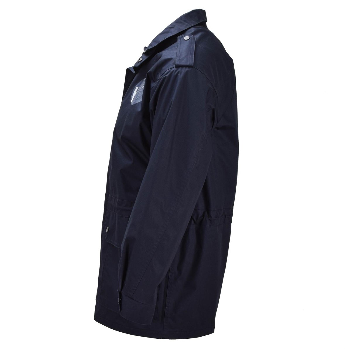 Original holländsk Military Parka Flera fickor High Neck Fisherman Logo Blå