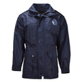 Original holländsk Military Parka Flera fickor High Neck Fisherman Logo Blå