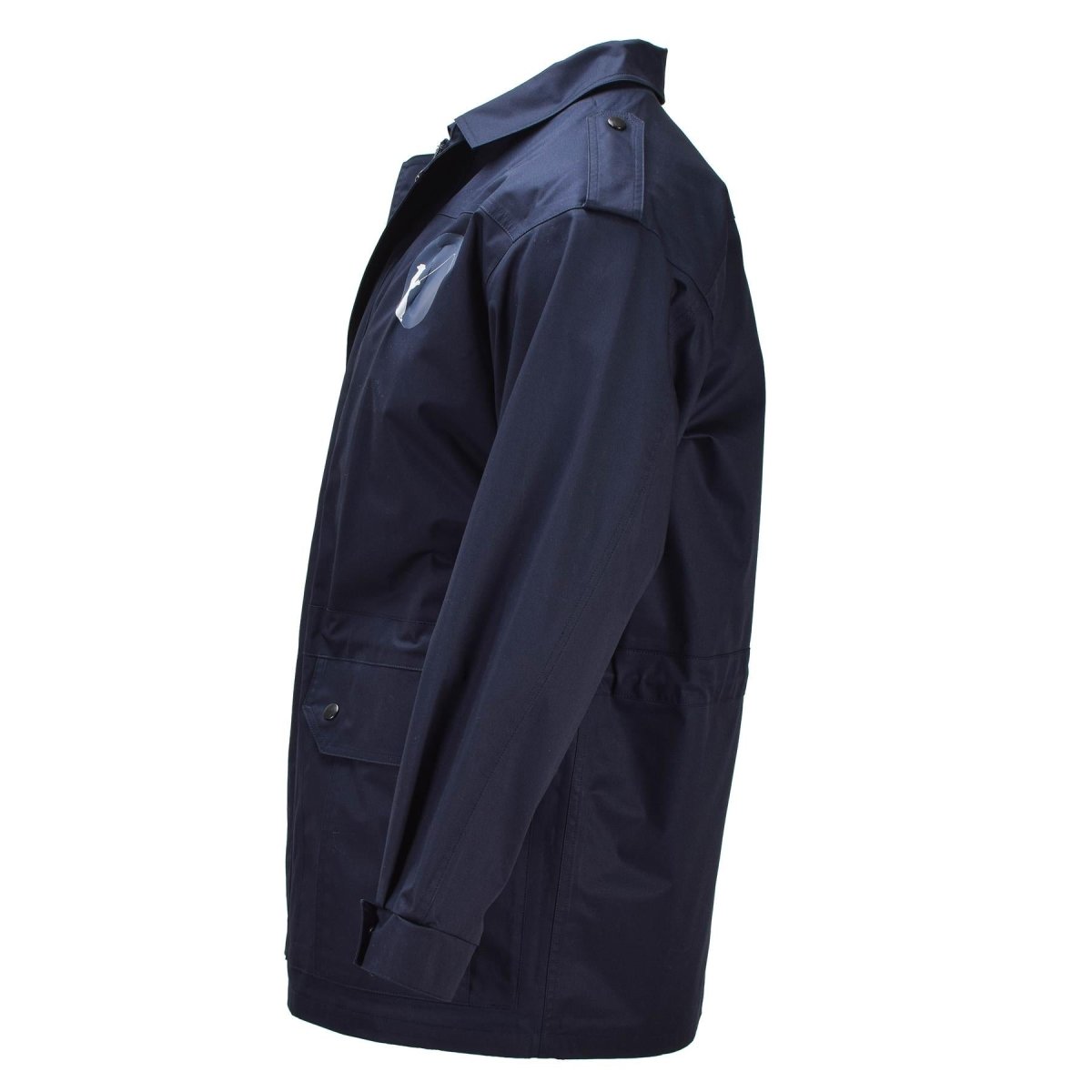 Original holländsk militär parka turn Down krage Fisherman Logo Army Jacka Blå