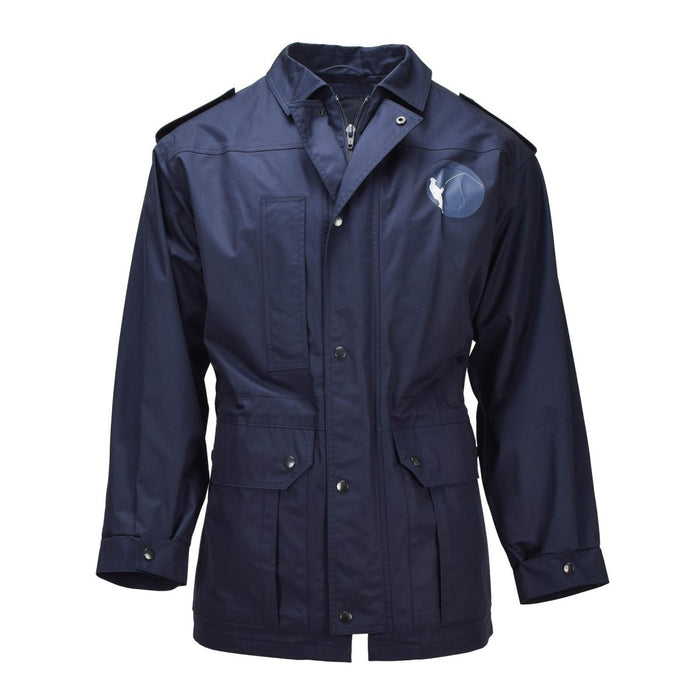 Original holländsk militär parka turn Down krage Fisherman Logo Army Jacka Blå - GoMilitar