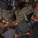 Original Dutch Military Tactical Combat Gloves Leather Knuckle Protection Black - GoMilitar