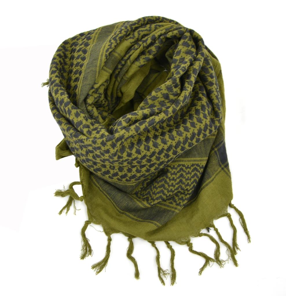 Original holländsk militär taktisk Shemagh Scarf Bomull Andas Olive