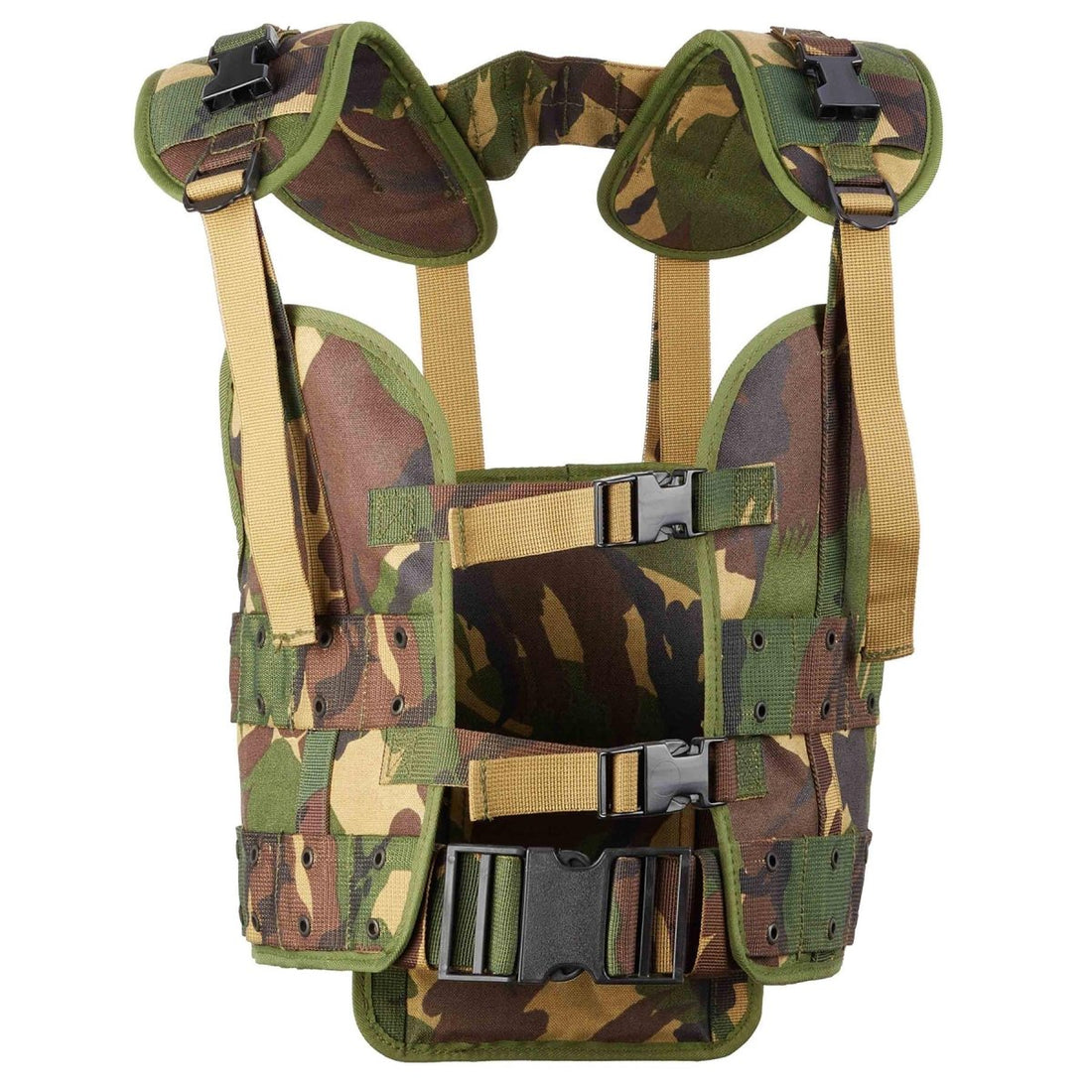 Original Dutch Military Tactical Vest Set Woodland Old Model Alice Clip Pouches