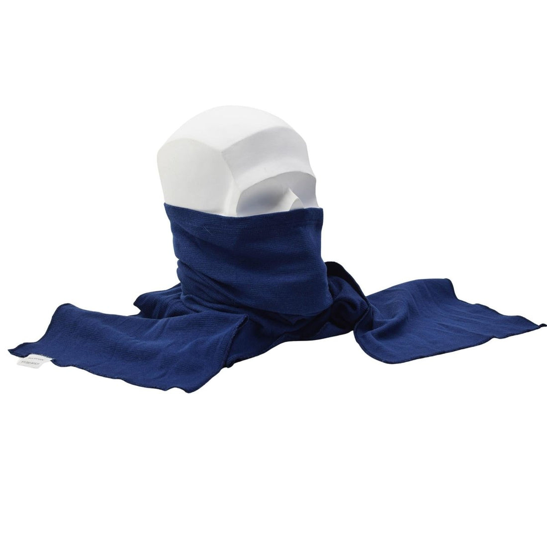 Original holländsk militär Tube Scarf Ullblandning Andas utomhus Varmblå