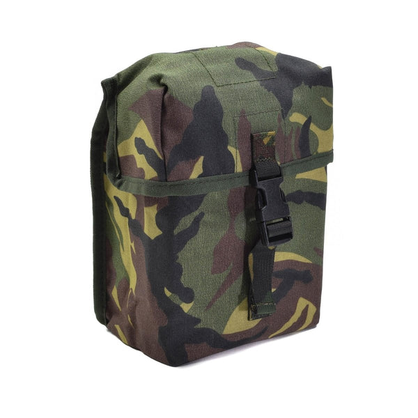 Original Dutch Military universal gear molle pouch in DPM camo with buckle closure for tactical and outdoor use