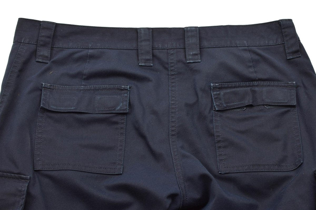 Original Dutch Military Work Pants Kvinnor förstärkta knäna lastfickor blå