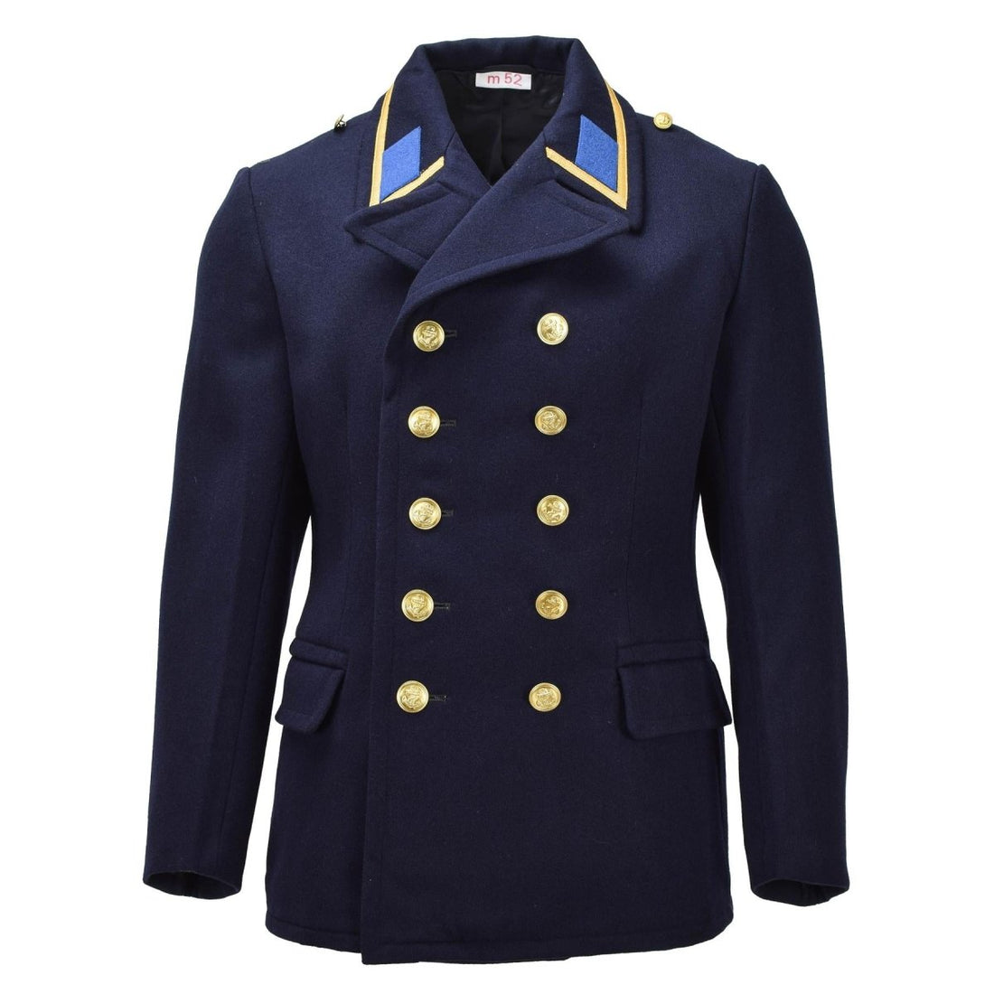 Original Östtyska Military VM Greatcoat Double Breasted Vintage Blue
