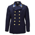 Original Östtyska Military VM Greatcoat Double Breasted Vintage Blue