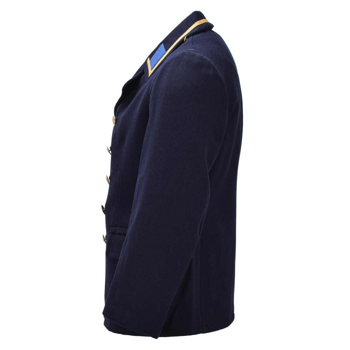 Original Östtyska Military VM Greatcoat Double Breasted Vintage Blue