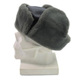 Original East Germany Army Officer Winter Hat Cold Weather Ushanka Faux Fur New