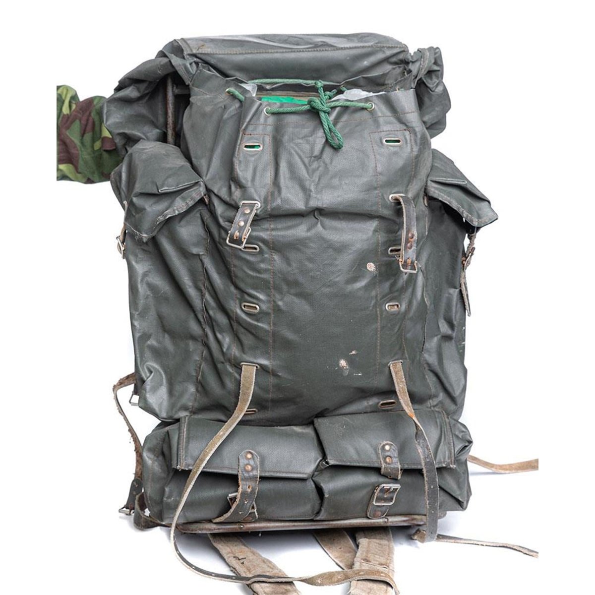 Original finsk militär ryggsäck inramad vattentät stor ryggsäck 100l vintage